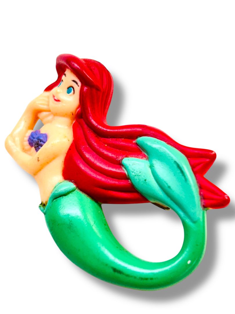 Vintage Disney Ariel Plastic Barrette 2.25" Hair Accessory Mermaid