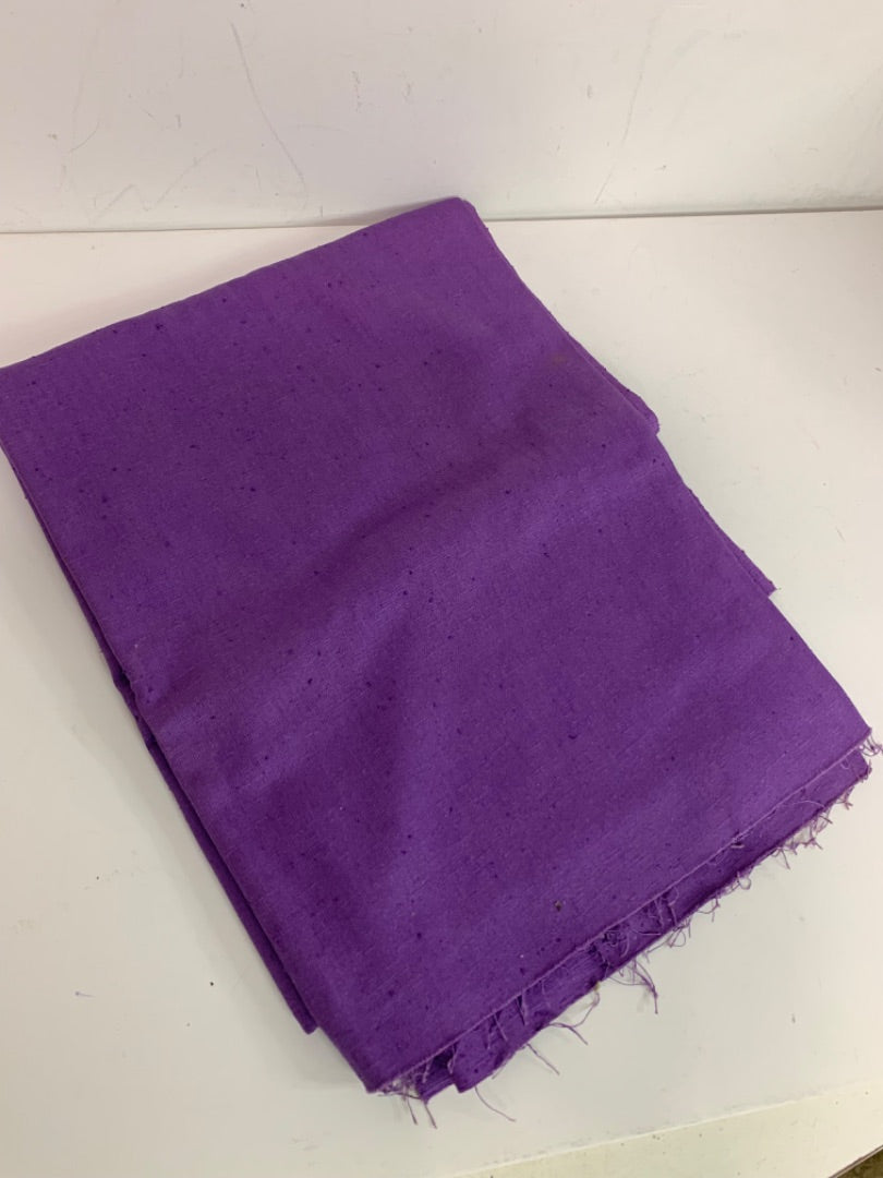 Fabric Remnant Purple Textured 46 x 43 Inch Sewing