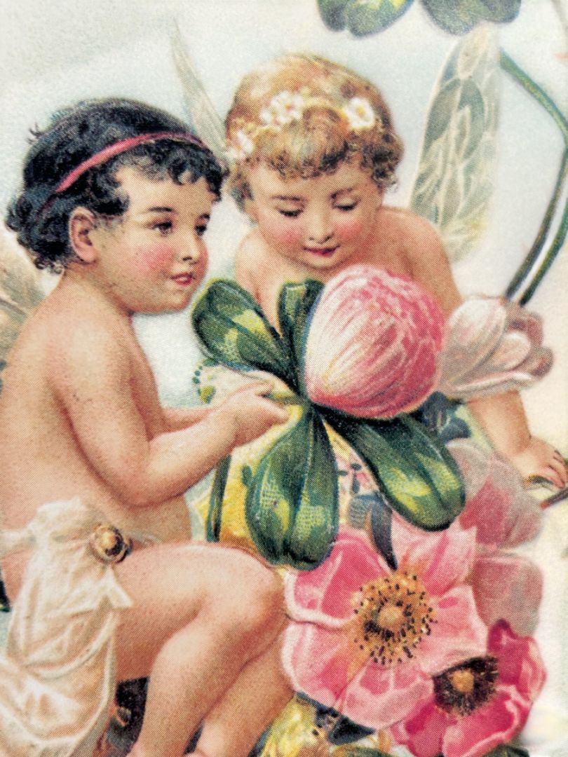 1997 Flower Fairy Postcards Set of 20 Created from Antique Lithographs 5.5" x 3.5"