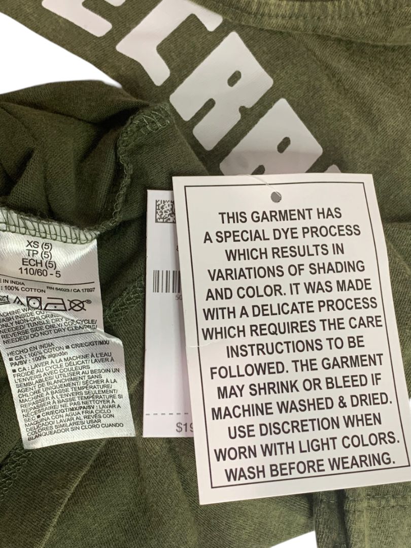 Size XS Minecraft Boys New Best Buddies Army Green Tshirt