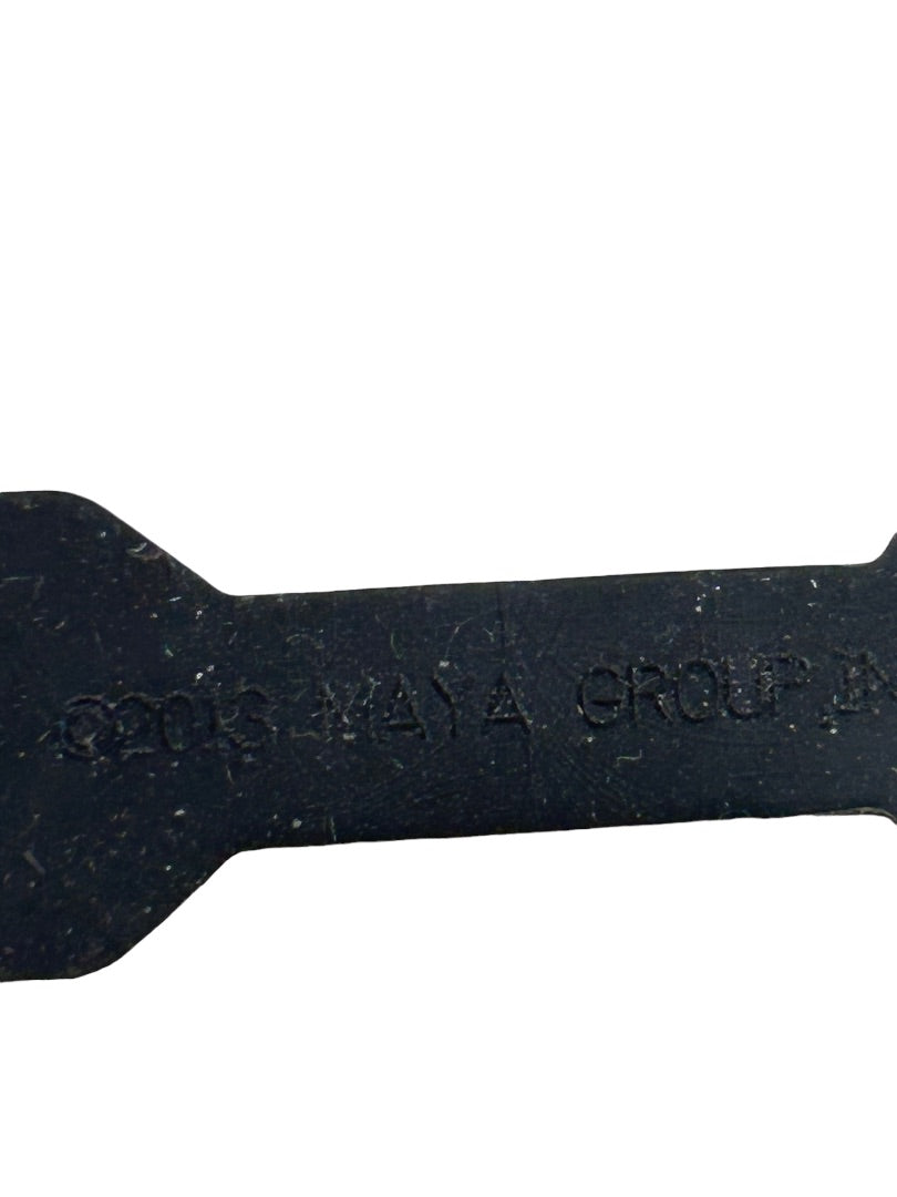 Emoji Bracelet 8" Rubber Black Yellow Snap Closure