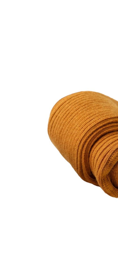 New Cerorc Toddler Tights Plum and Mustard Ribbed 1T/2T