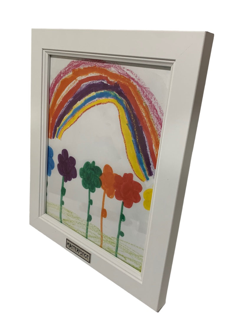 Masterpiece Artwork Frame for Kids Artwork 10x12" New White Tabletop Wall Hanging