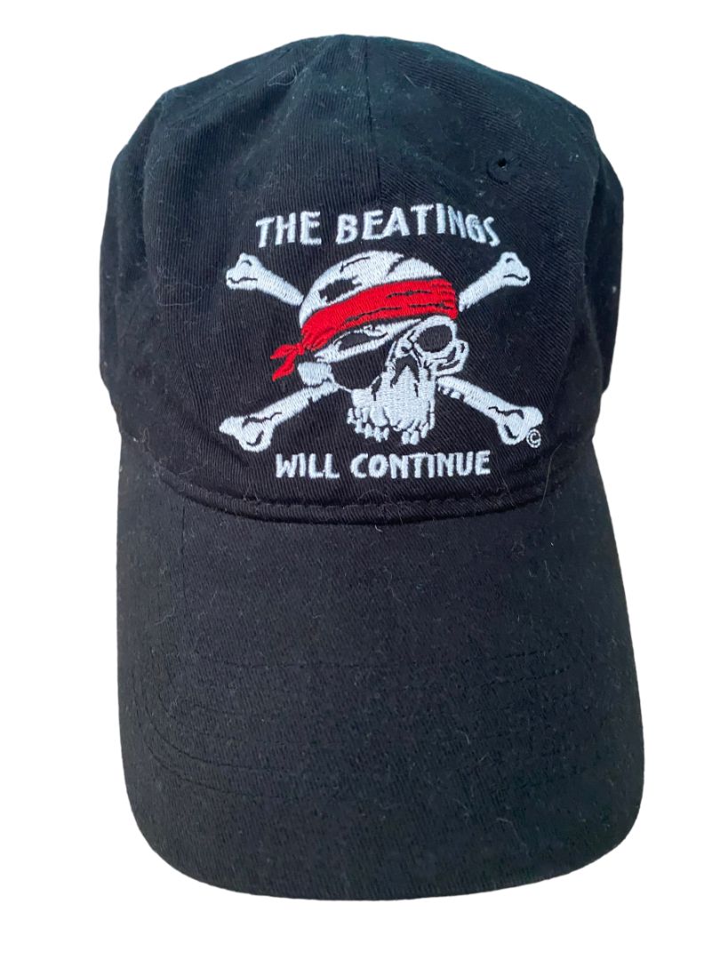 Jost Van Dyke BVI Skull and Crossbones Black Hat Embroidered