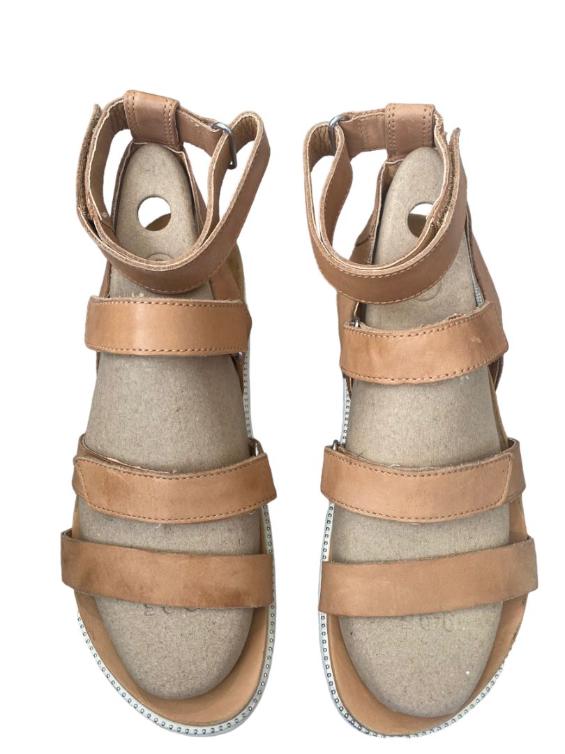 9 Sorel Roaming Brown Leather Gladiator Style Sandals Comfort