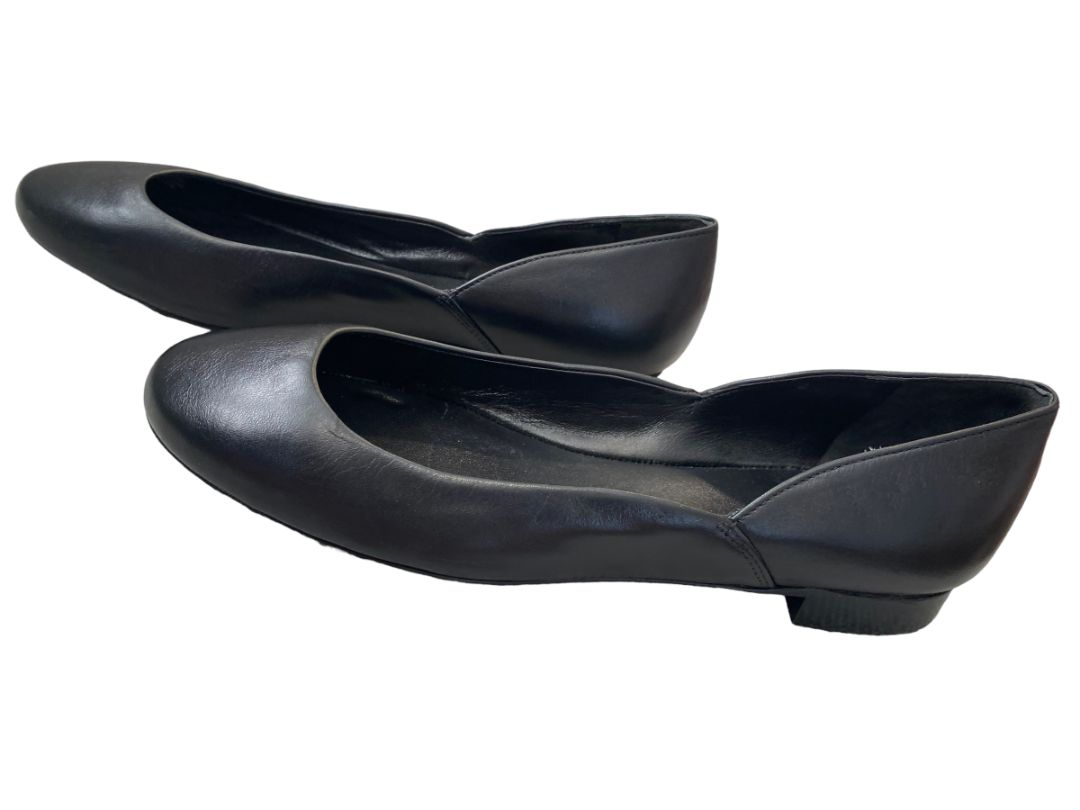 5.5M Polo Ralph Lauren Black Leather Flats NWOB