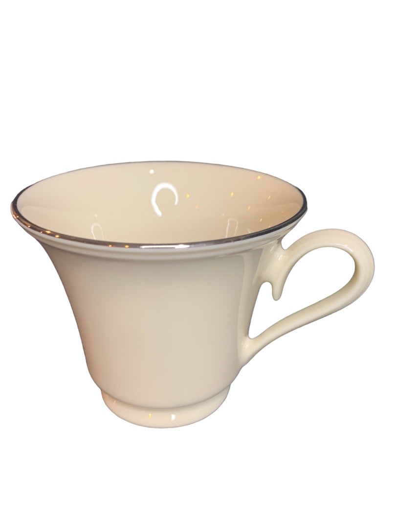 Lenox Special Pattern Handled Platinum Trim Coffee Tea Cup Made in USA