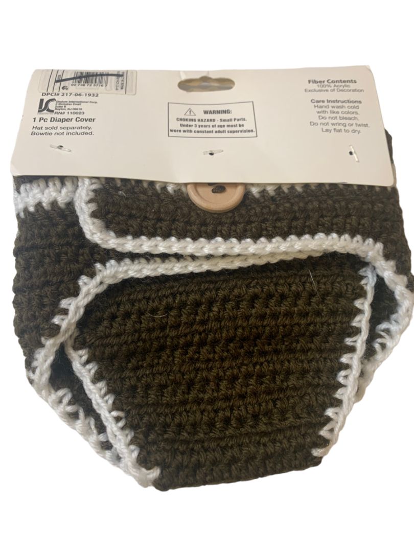 0-6 Months So'Dorable New Baby Hand Crocheted Football Diaper Cover