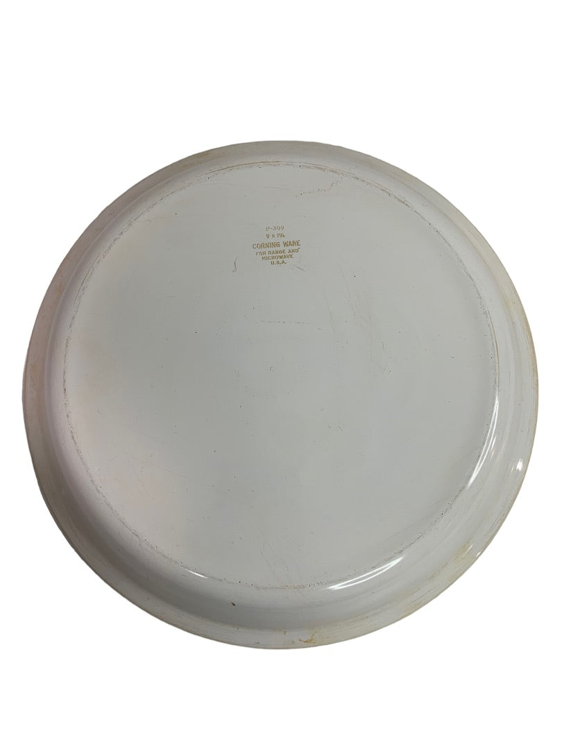 Corning Ware Blue Cornflower Pie Plate P-309 For Range and Microwave