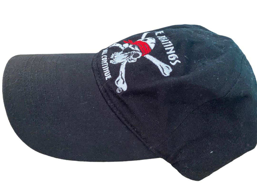 Jost Van Dyke BVI Skull and Crossbones Black Hat Embroidered