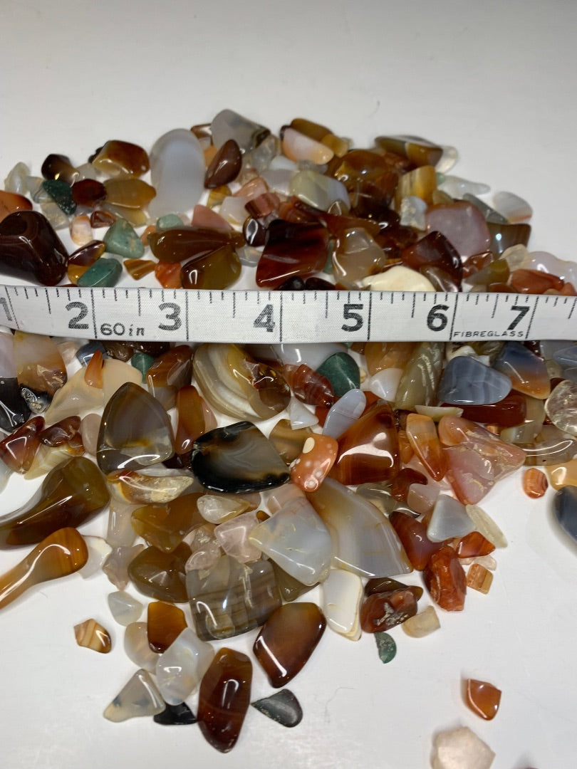 Lot of Assorted Polished Rocks Stones 1 Pound Varying Size and Colors Jewelry Making