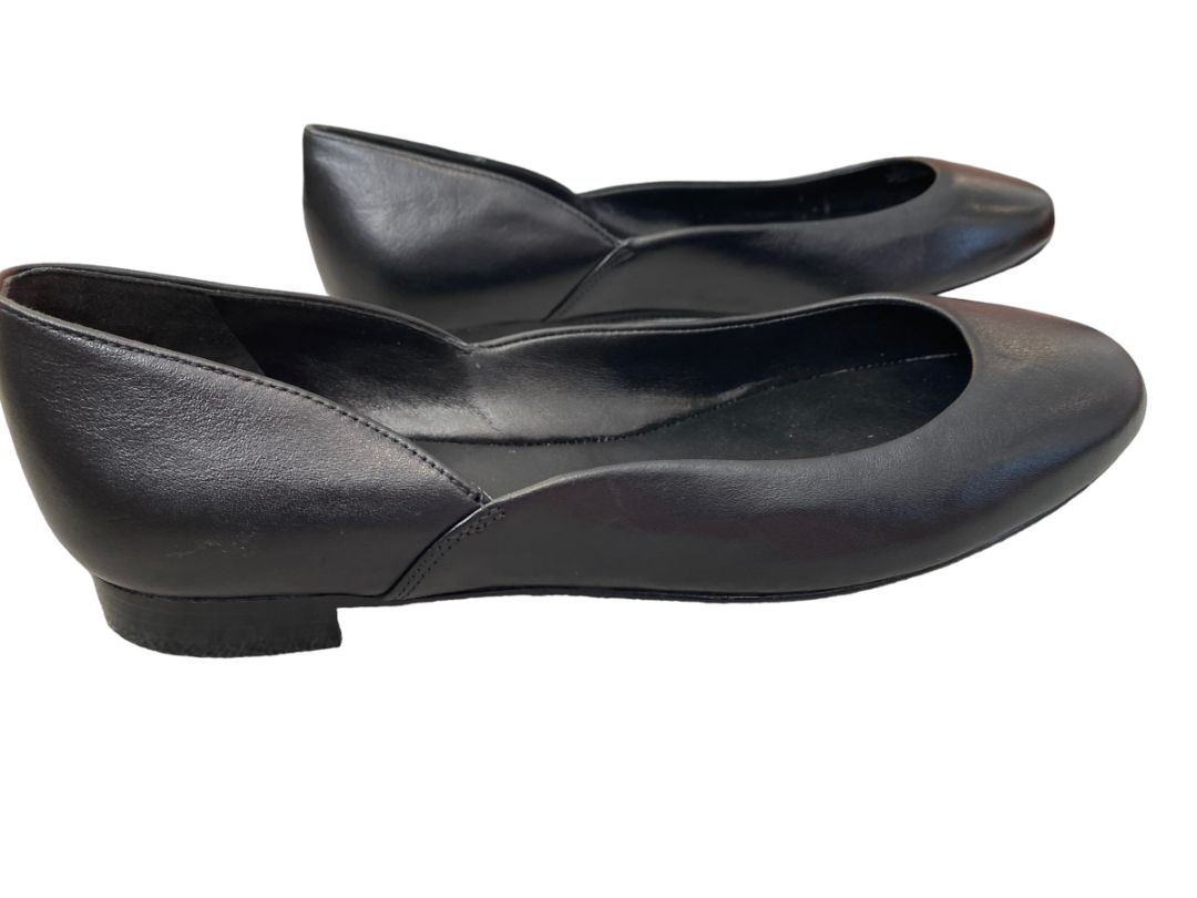 5.5M Polo Ralph Lauren Black Leather Flats NWOB