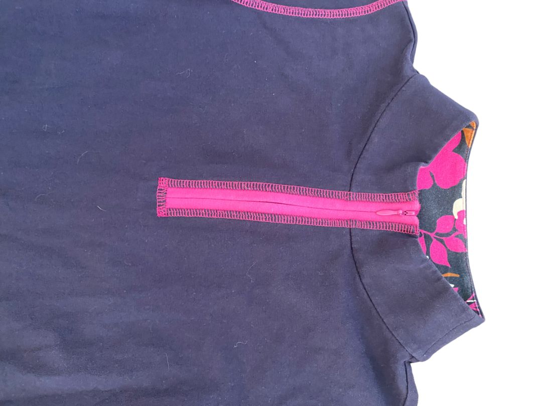 XS Spatina Navy Blue 1/4 Zip Performance Top Pullover