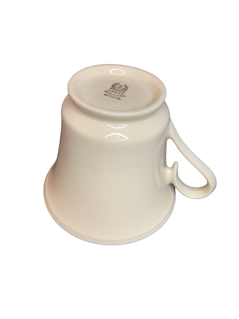 Lenox Special Pattern Handled Platinum Trim Coffee Tea Cup Made in USA