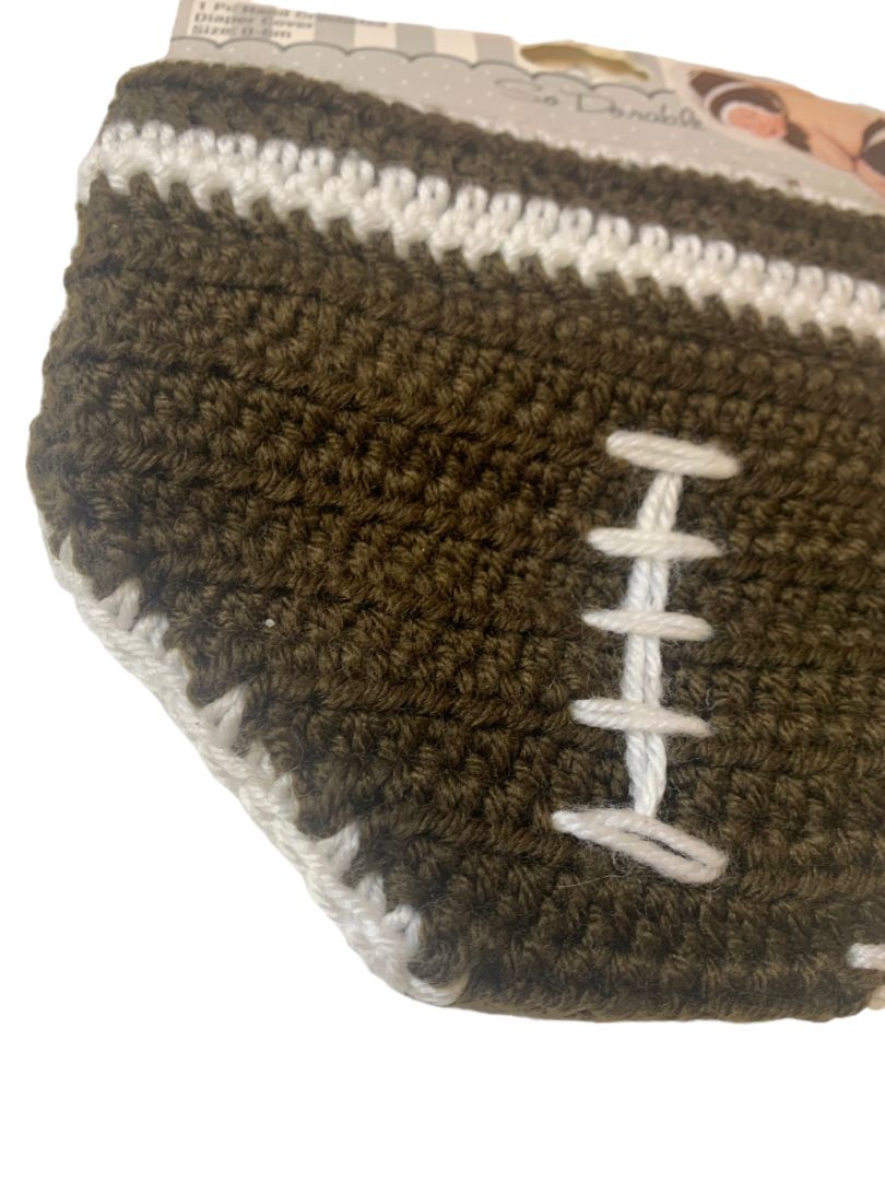 0-6 Months So'Dorable New Baby Hand Crocheted Football Diaper Cover