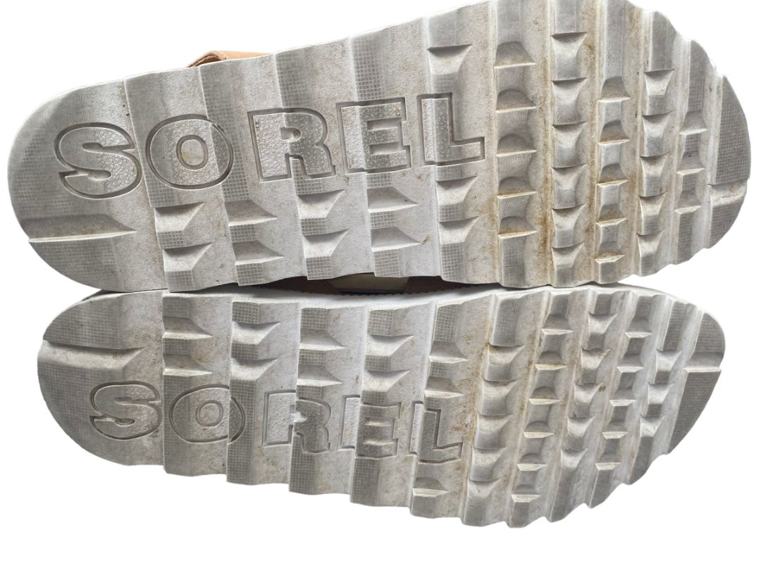 9 Sorel Roaming Brown Leather Gladiator Style Sandals Comfort