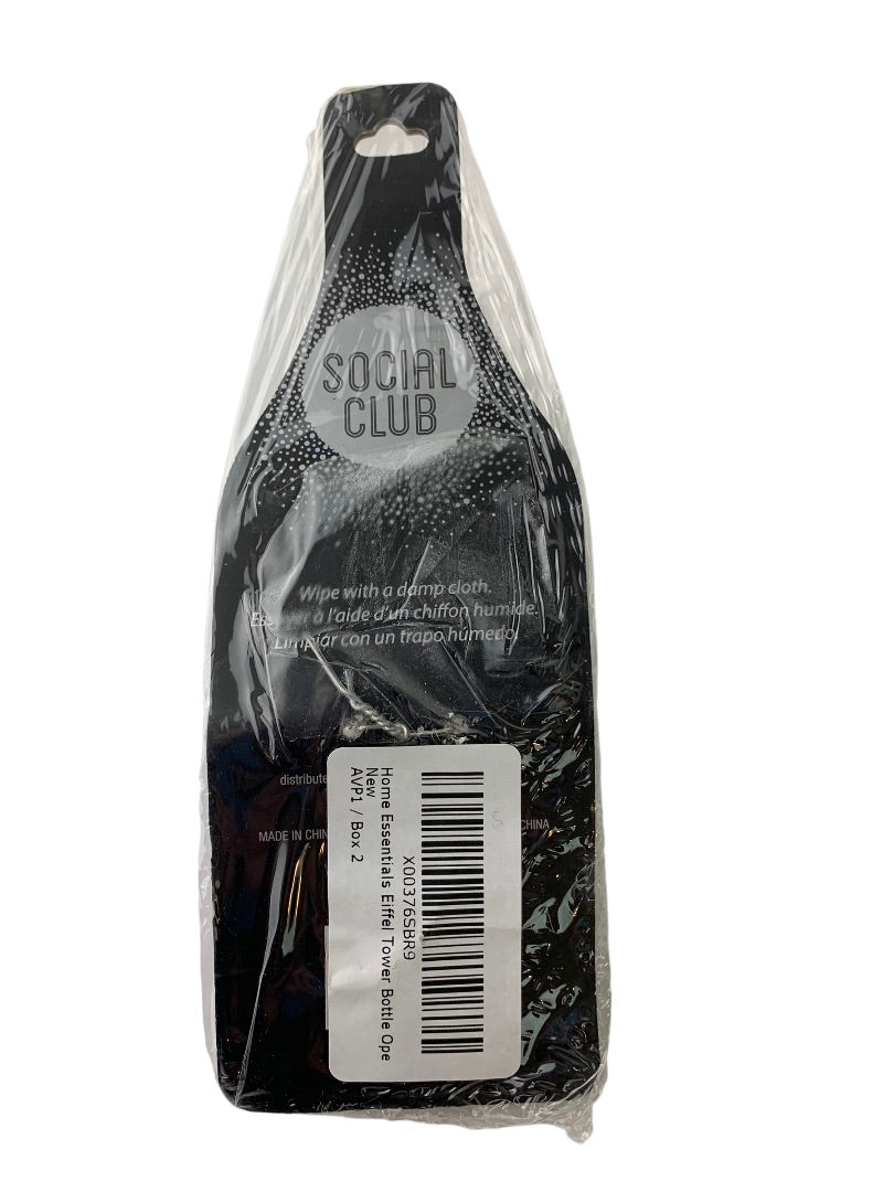 Home Essentials New Social Club Eiffel Tower Silvertone Bottle Opener Premium Bar Collection