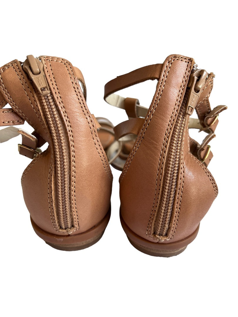 7.5 Seychelles Brown Leather Gladiator Strappy Sandals