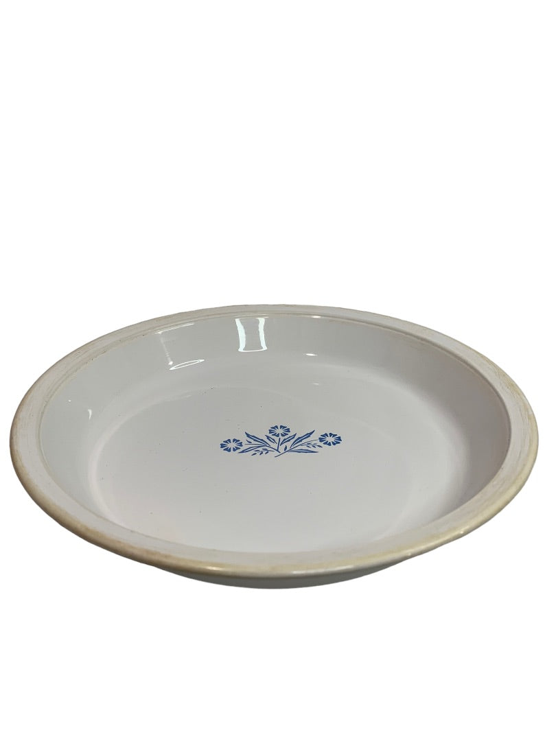 Corning Ware Blue Cornflower Pie Plate P-309 For Range and Microwave