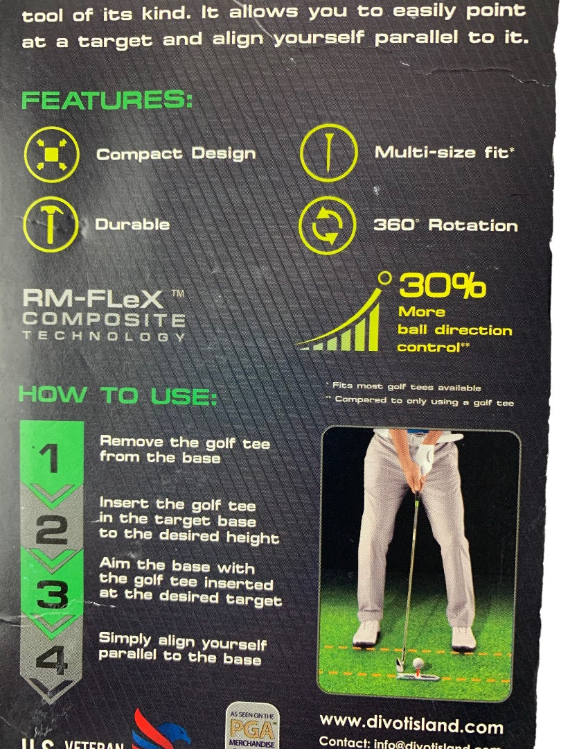 Swing Logic Efx-1 Golf Target Training Aid Alignment Tee Tool 3pk