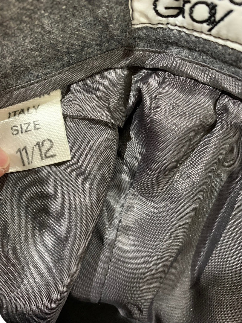 Size 11/2 Lindsay Gray Women's 1980s Vintage Wool Blend Dress Pants