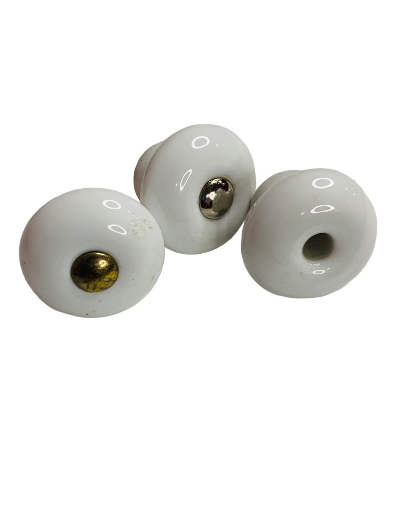 Assorted Lot of 6 Drawer Knobs Vintage Style Assorted Nuts and Bots Craft Upcycle