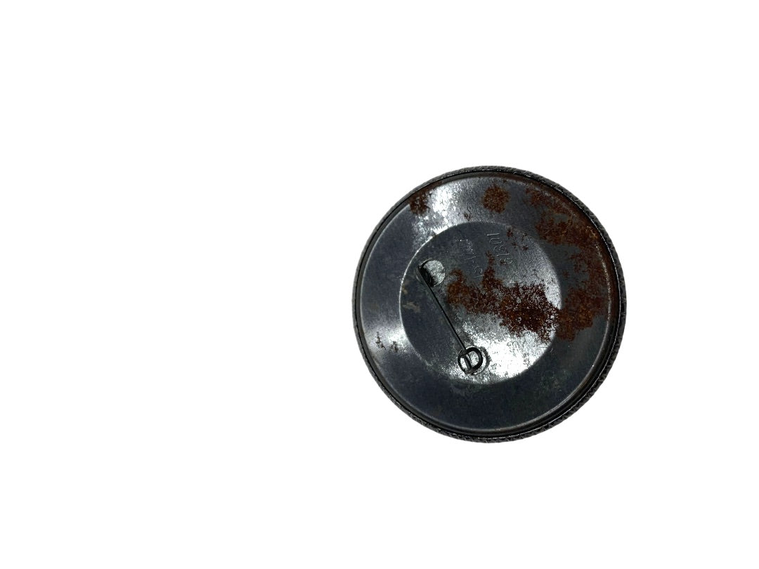 Vintage 1992 Pinback 15,000 Mile Relay Run Eastern Tributary Black White 2.25" Diameter