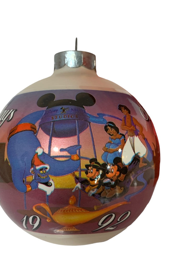1992 Disney's Chrimas Collection Ornament Princesses Glass Ball