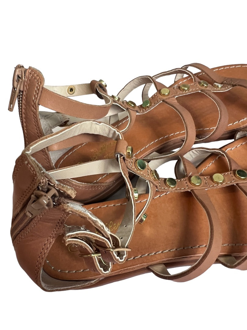 7.5 Seychelles Brown Leather Gladiator Strappy Sandals