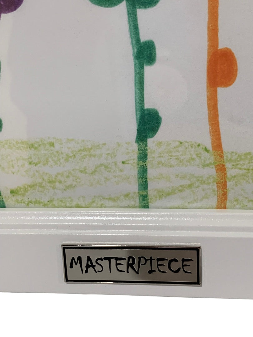 Masterpiece Artwork Frame for Kids Artwork 10x12" New White Tabletop Wall Hanging