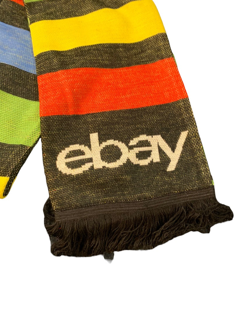 Ebayana Ebay Open 2023 Swag Winter Multicolor Scarf Fringed 8" x 62"