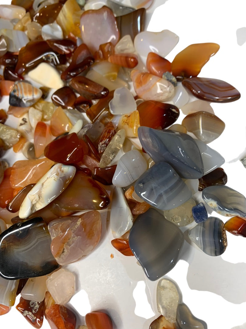 Lot of Assorted Polished Rocks Stones 1 Pound Varying Size and Colors Jewelry Making