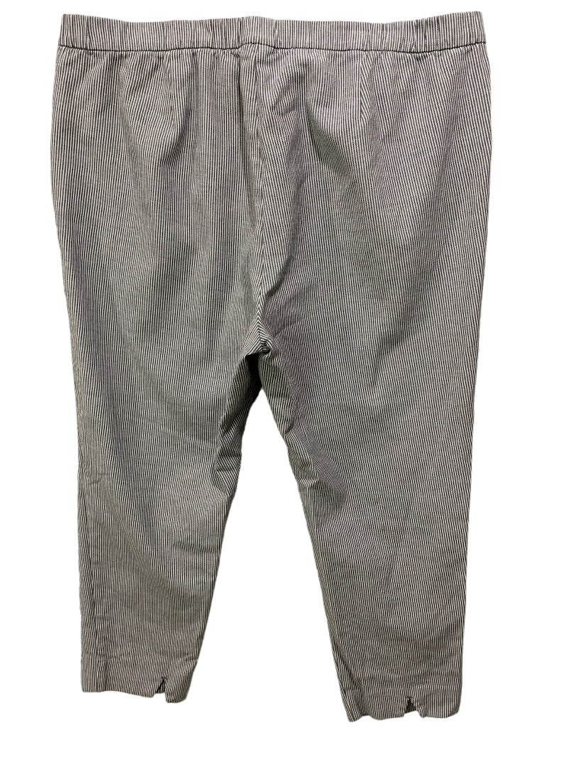 22 J.Jill Women's Plus Size Pull On Essential Slim Ankle Pants Pockets Gray