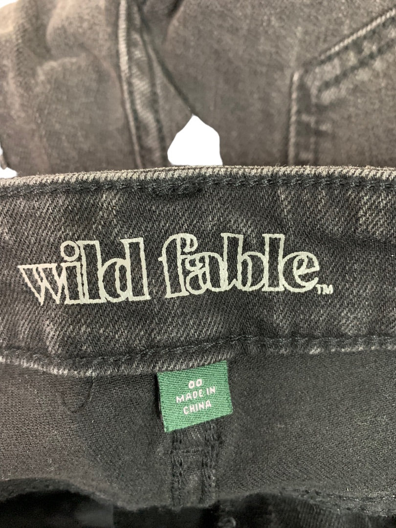 Size 00 Wild Fable Women's Black New Skinny High Rise Jeans