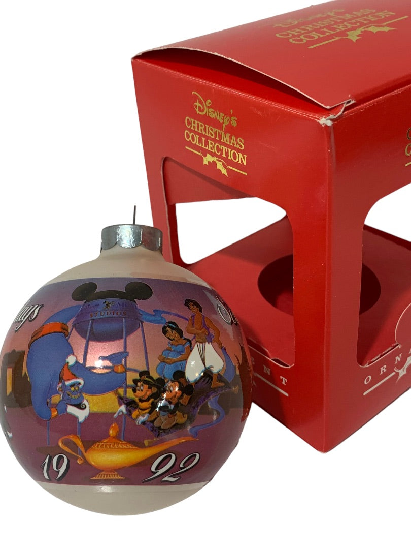 1992 Disney's Chrimas Collection Ornament Princesses Glass Ball