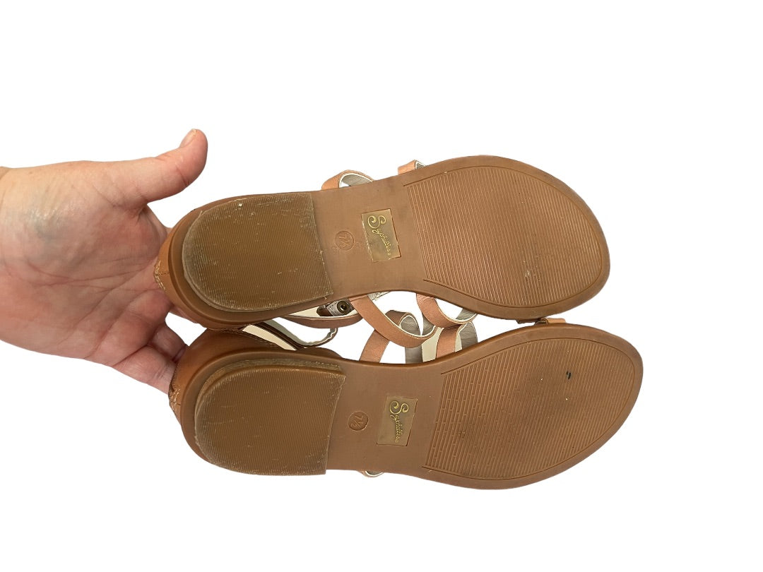 7.5 Seychelles Brown Leather Gladiator Strappy Sandals