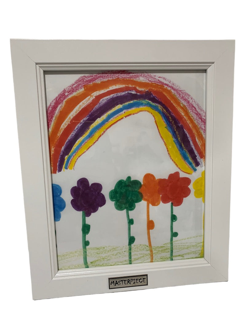 Masterpiece Artwork Frame for Kids Artwork 10x12" New White Tabletop Wall Hanging