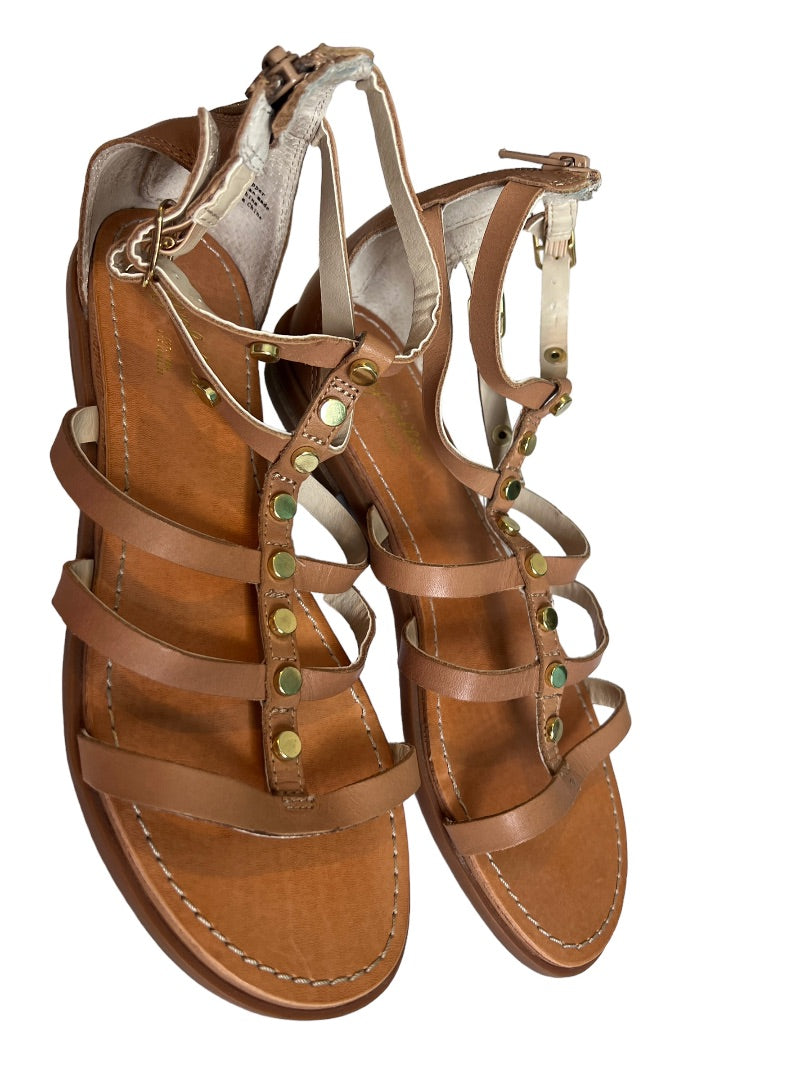 7.5 Seychelles Brown Leather Gladiator Strappy Sandals