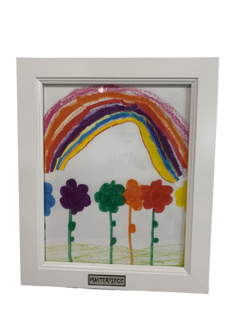 Masterpiece Artwork Frame for Kids Artwork 10x12" New White Tabletop Wall Hanging