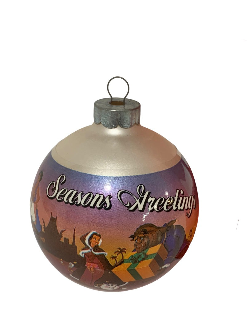 1992 Disney's Chrimas Collection Ornament Princesses Glass Ball