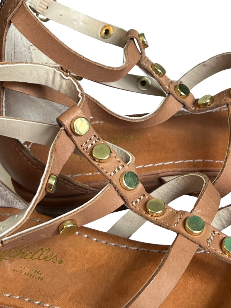 7.5 Seychelles Brown Leather Gladiator Strappy Sandals