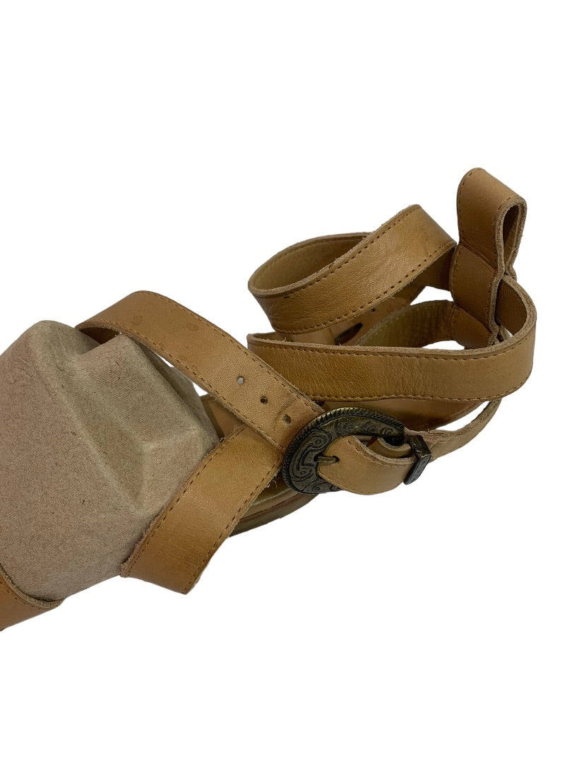 Size 37 AllSaints Spitalfields Leather Flat Ankle Strappy Gladiator Sandal
