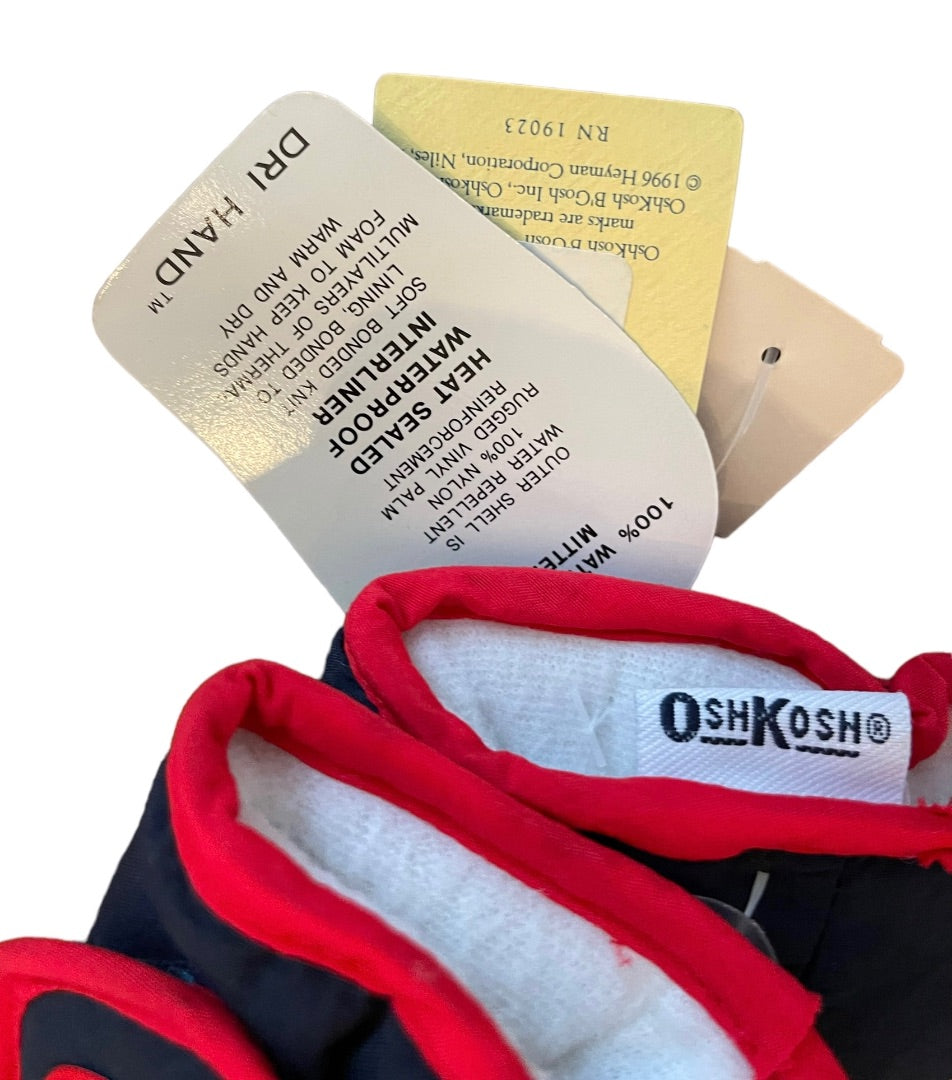 4-6X OshKoshB'Gosh Waterproof Mittens Dri Hand New