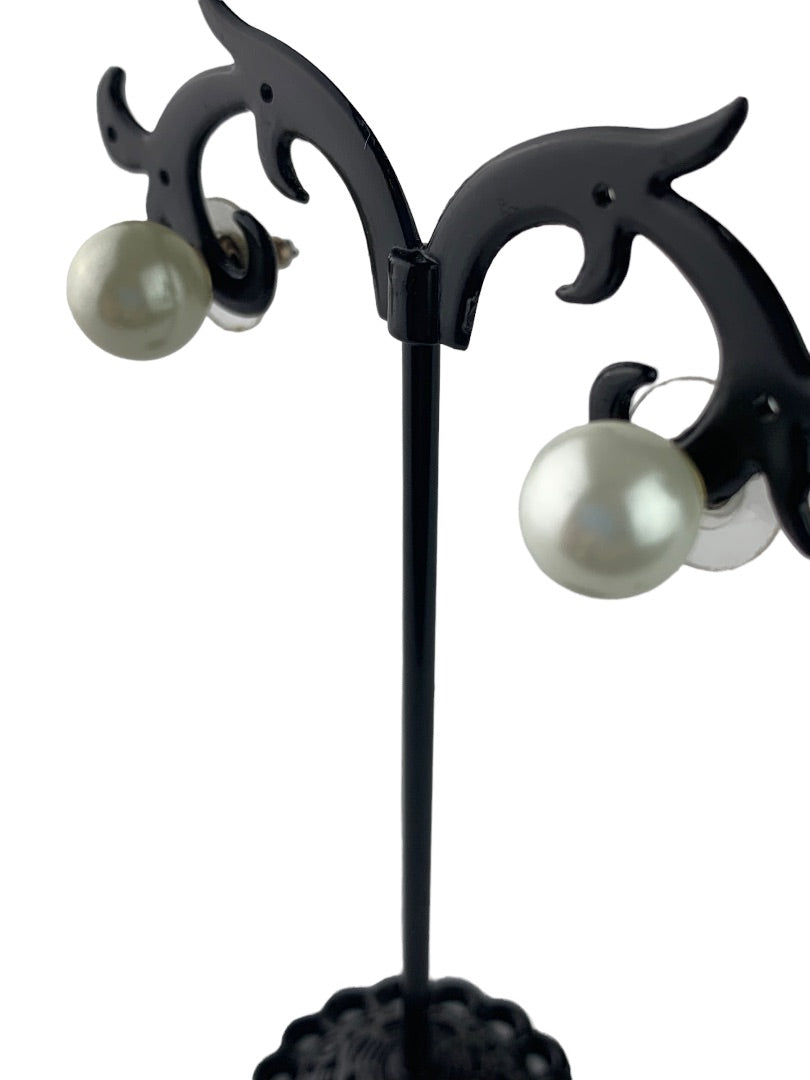 Faux Pearl Stud Post Pierced Earrings