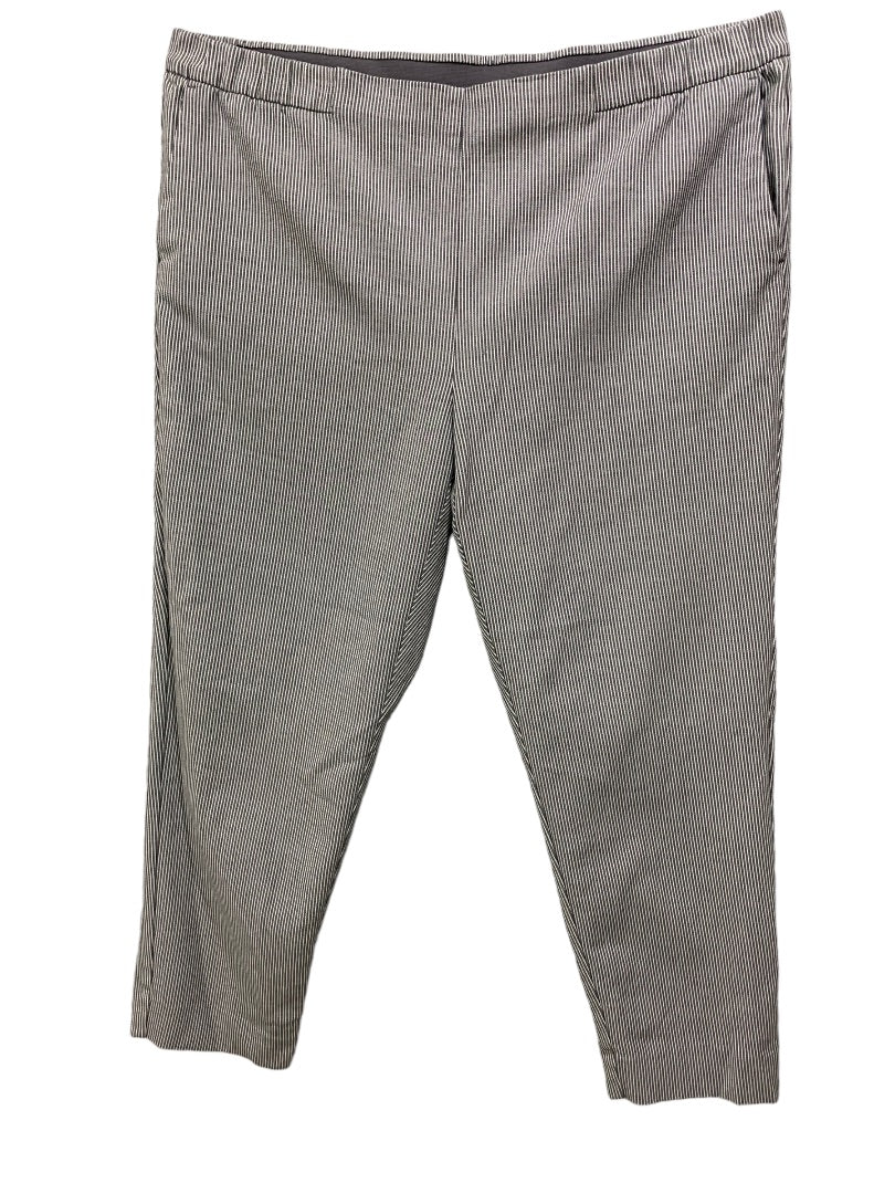 22 J.Jill Women's Plus Size Pull On Essential Slim Ankle Pants Pockets Gray