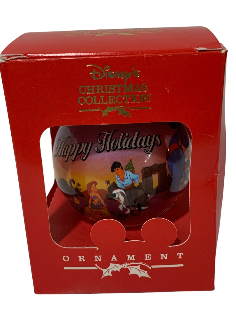 1992 Disney's Chrimas Collection Ornament Princesses Glass Ball