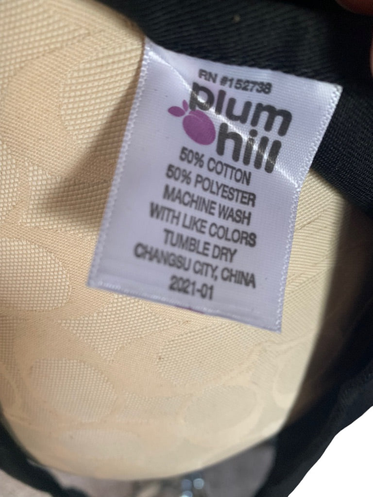 Hair Stylist Full Apron Pockets Black Bejeweled Adjustable Plum Hill