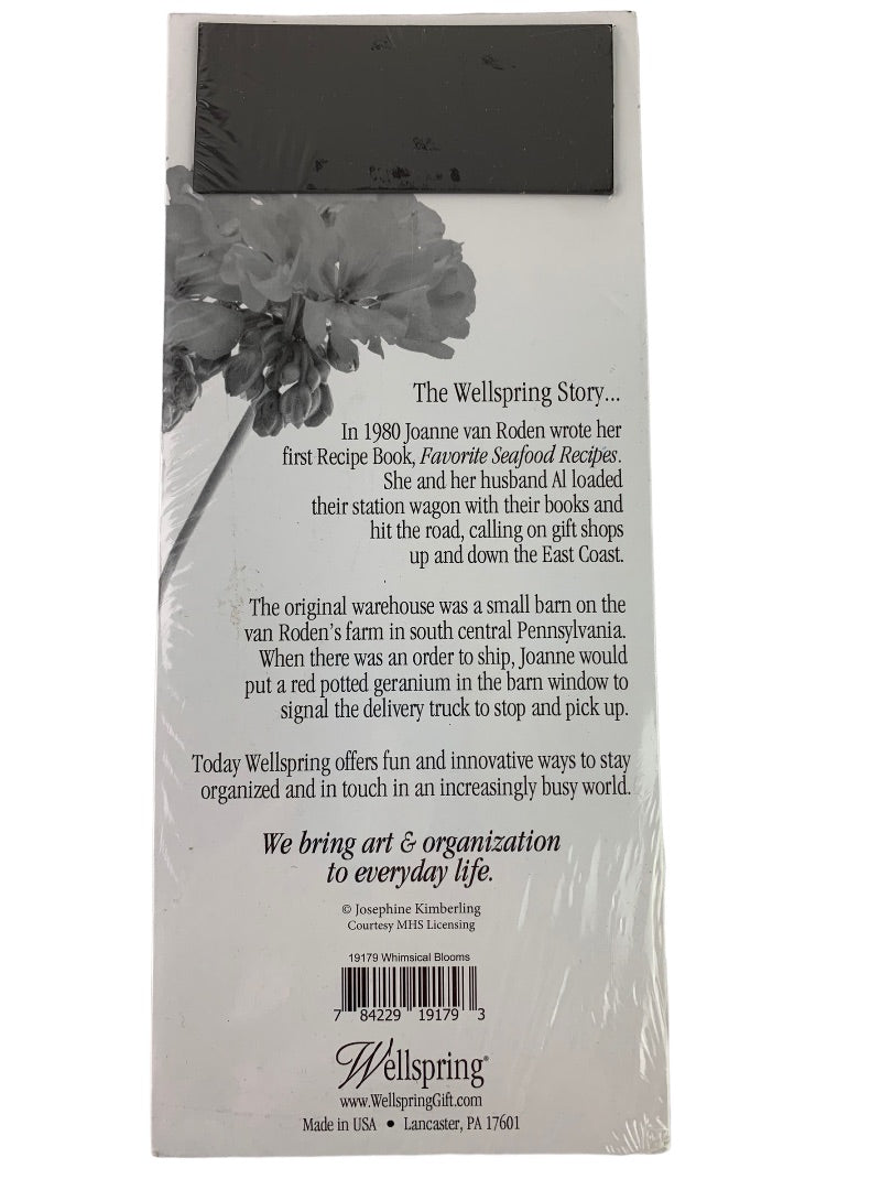 Wellspring New "Find Joy in Each Day" Magnetic Notepad List 19179 9" x 4"