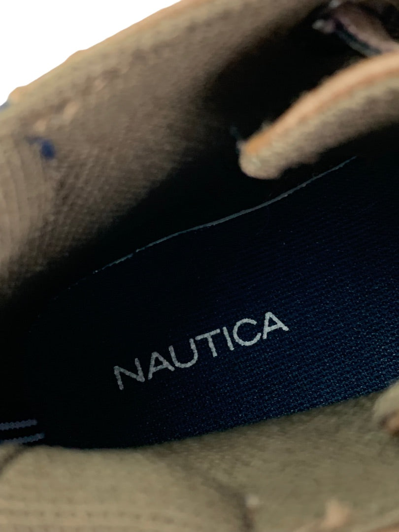 Size 9 Little Kids Nautica Brown Chukka Boots Hook and Loop Closure