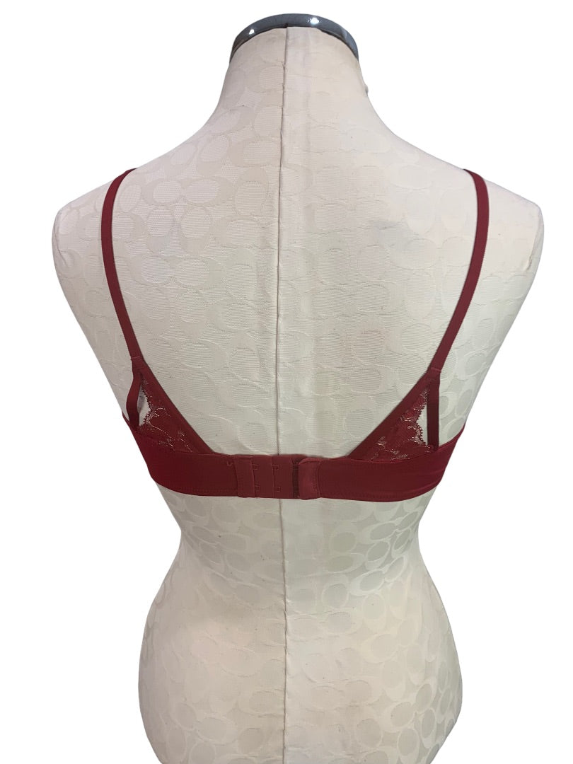 36B Maidenform Bra DM9900 Push-Up Plunging Neckline Bra Padded Underwire New